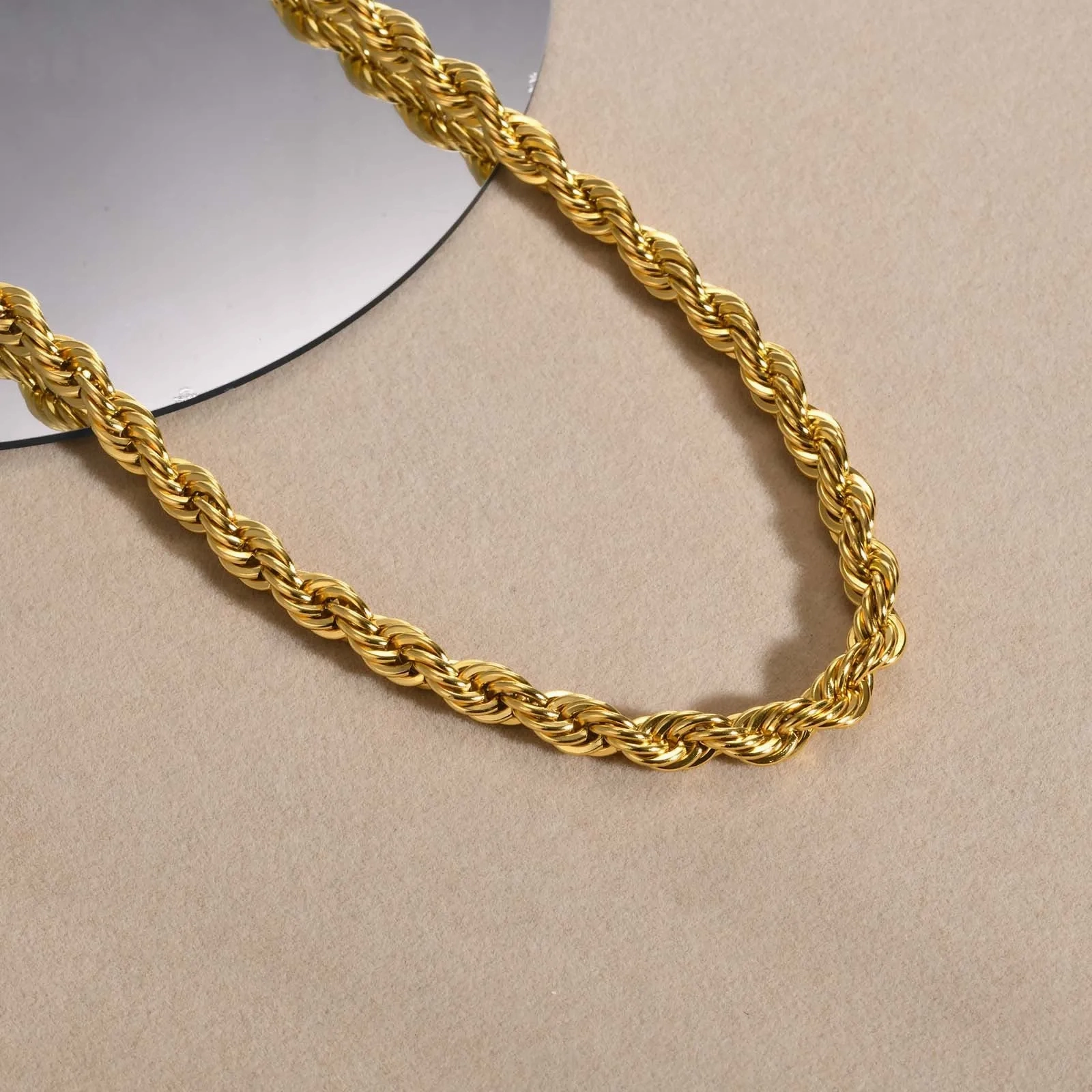 No-Tarnish Medical Twist Chain Necklace &amp; Bracelet