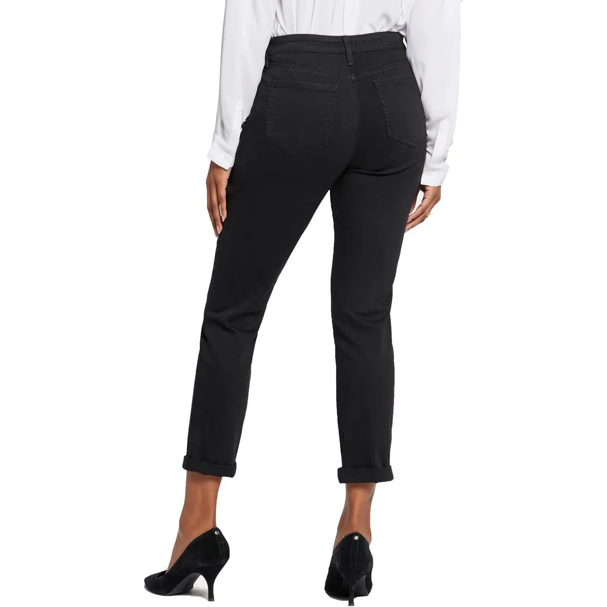 NYDJ Damen Margot Mid-Rise Girlfriend Straight Leg Jeans