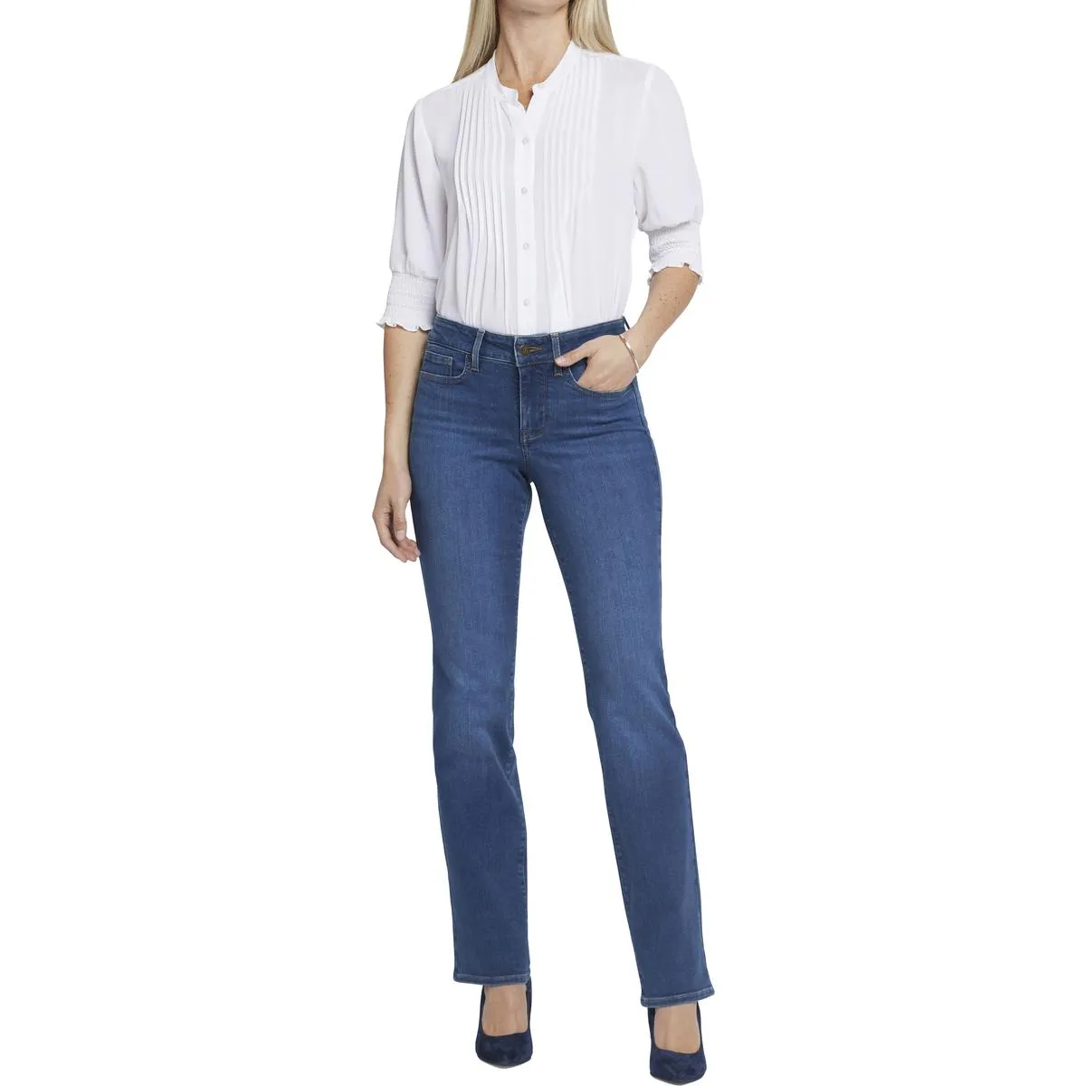NYDJ Damen Marilyn Denim Lift Tuck Straight Leg Jeans