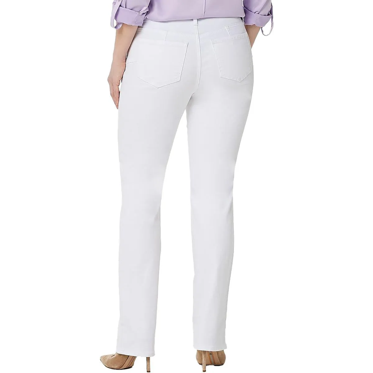 NYDJ Damen Plus Marilyn High Rise Cool Embrace Straight Leg Jeans
