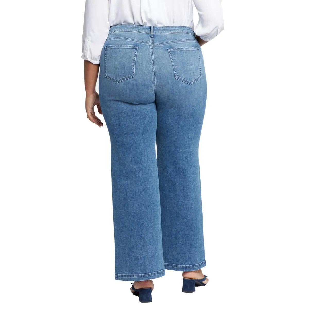 NYDJ Damen Plus Teresa Stretch Baumwolle Weitbeinjeans