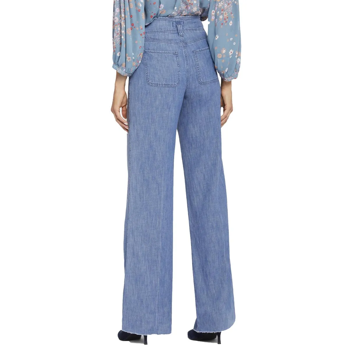 NYDJ Damen Teresa Tummy Schlankmachende Denim Weitbeinjeans