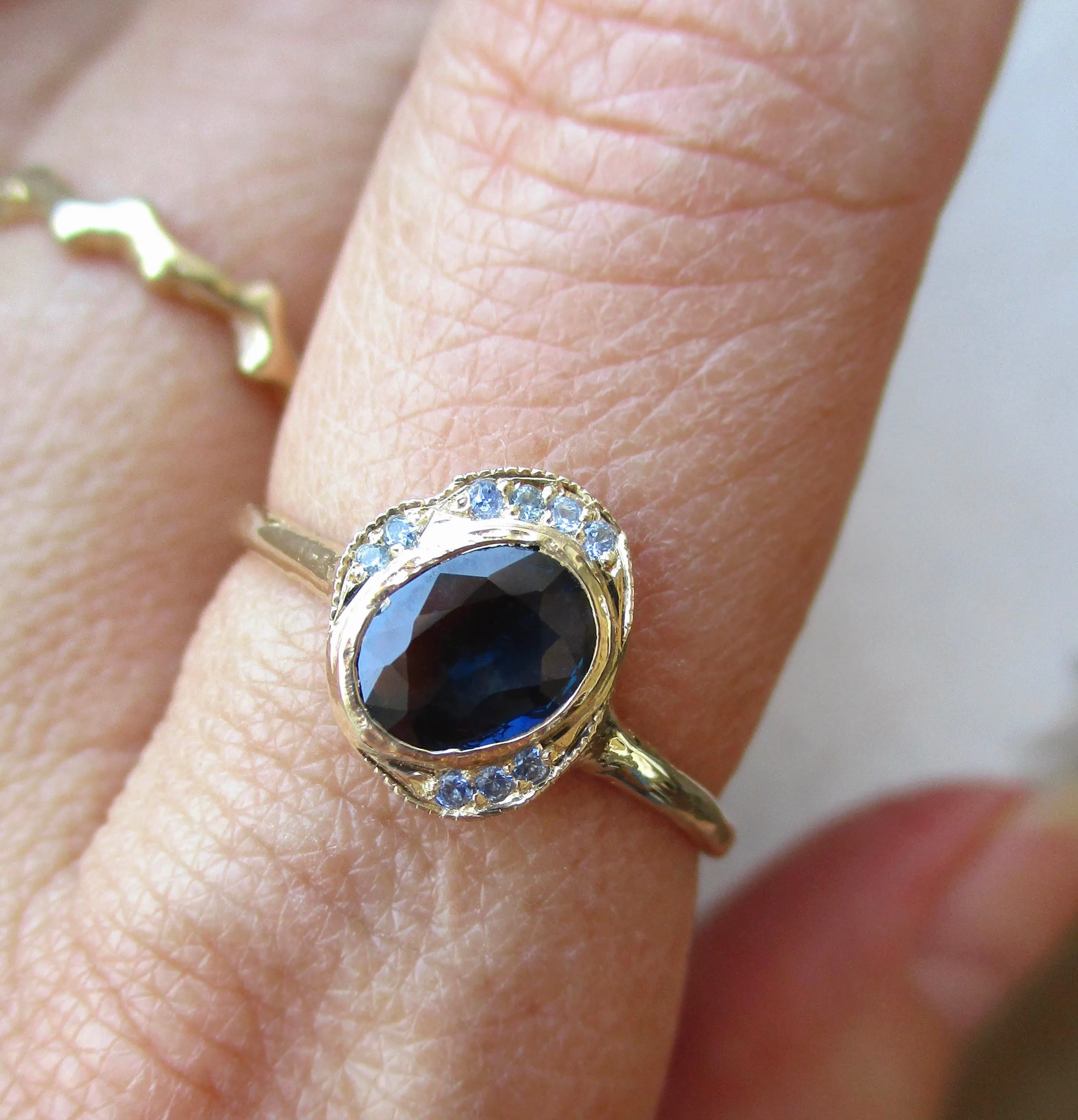 Oasis Blue Sapphire Ring