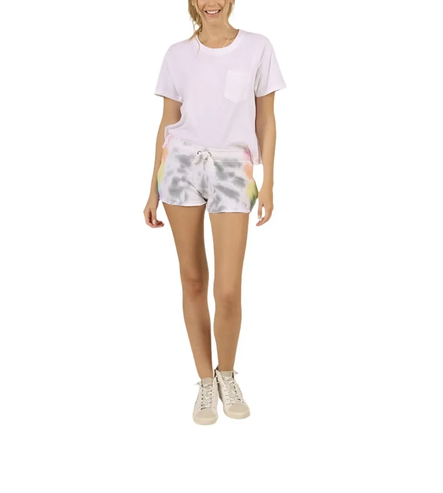 Ocean Drive/Vintage Havanna Feuerwerk-Tie-Dye-Burnout-Shorts OD9315
