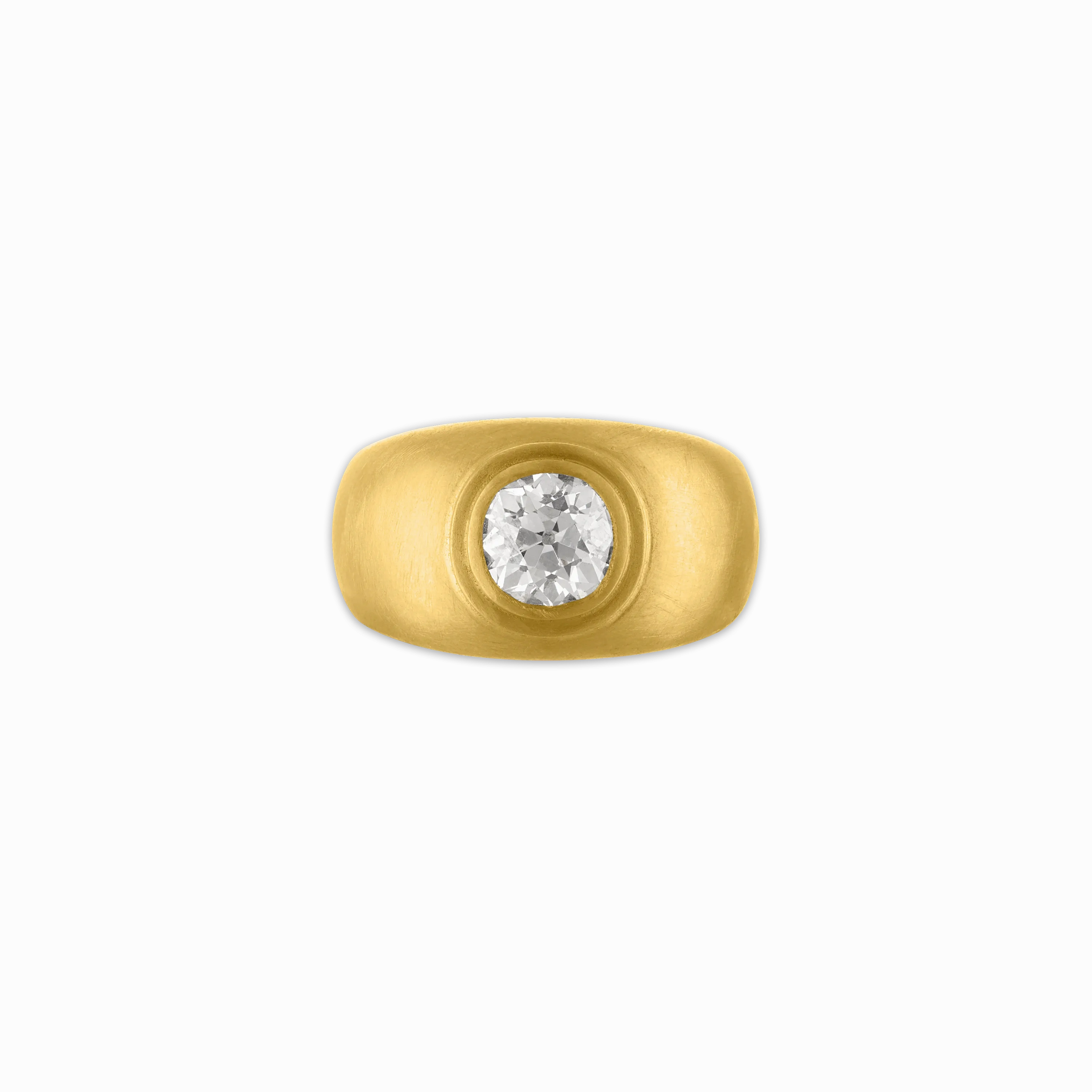 Old Mine Diamond Hamer Ring