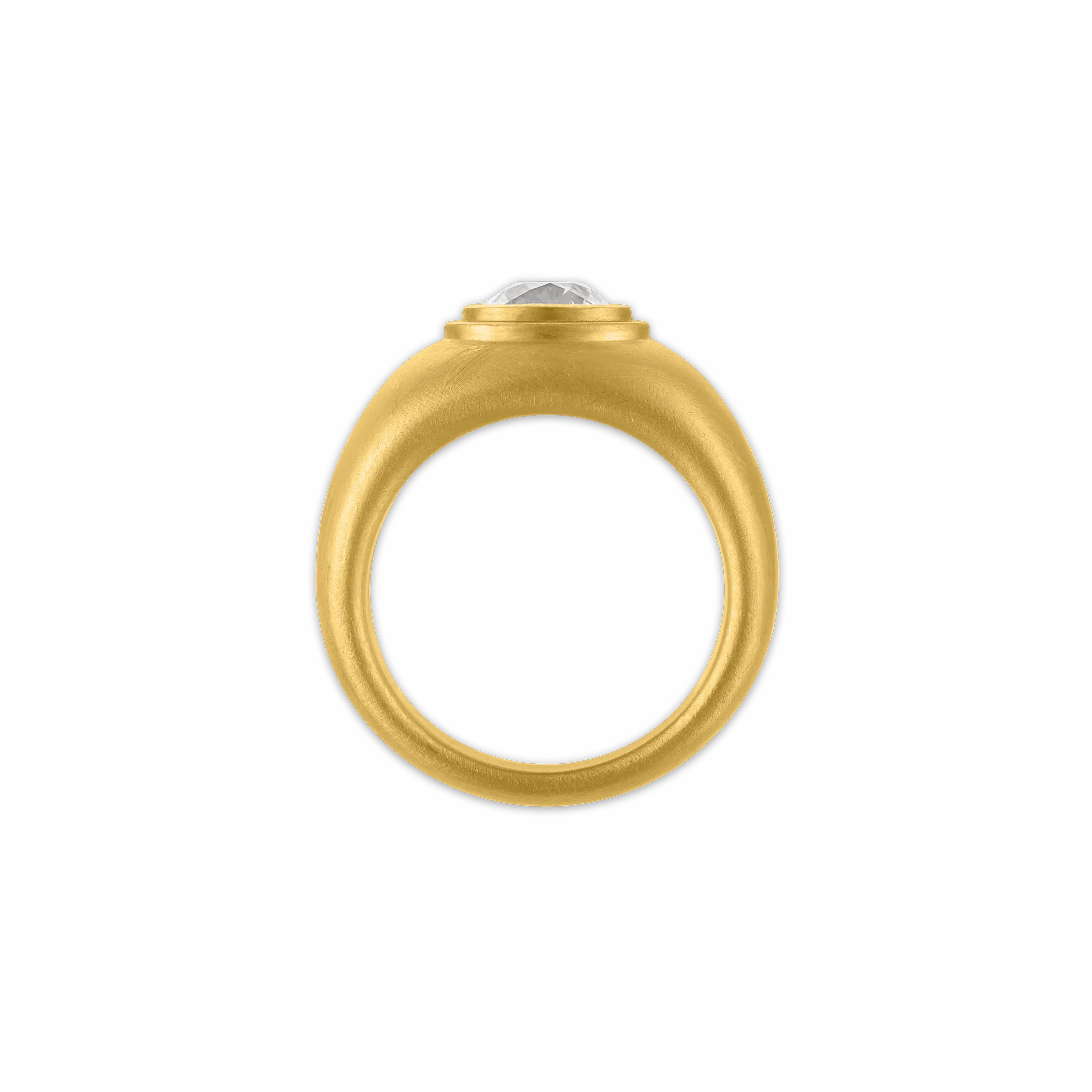 Old Mine Diamond Hamer Ring