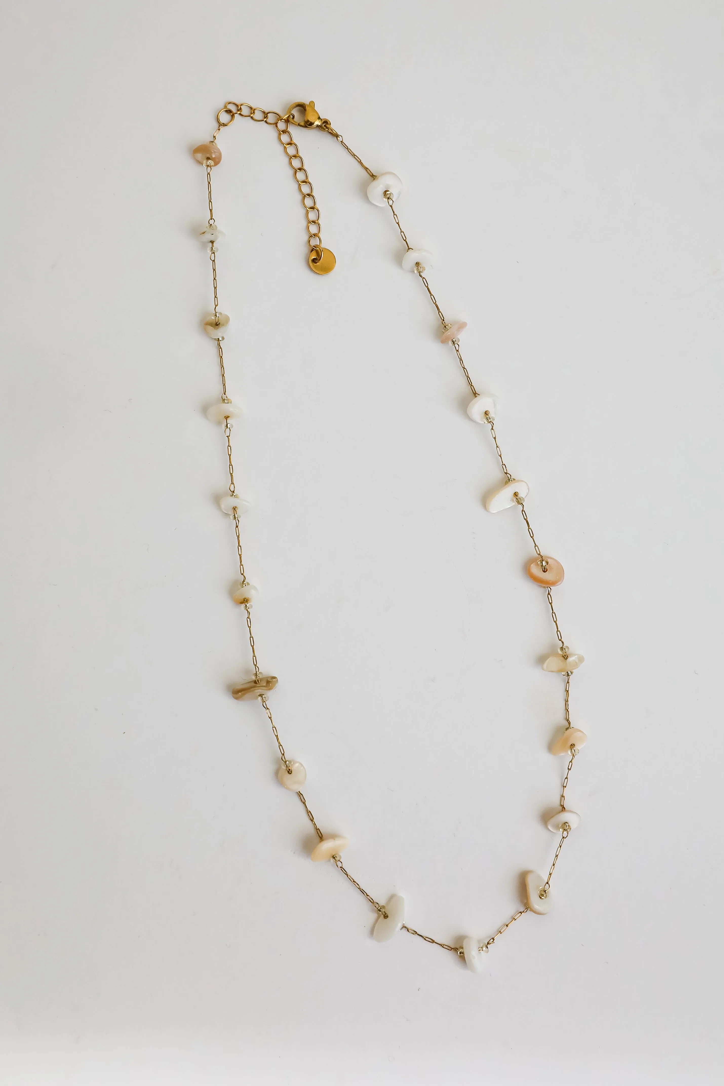 Olivia Gold Seashell Charm Necklace