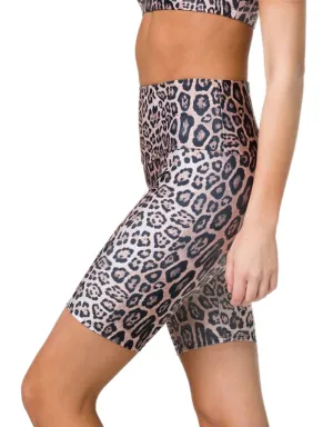 Onzie High-Rise Fahrradshorts 2225 XS Leo und Schwarz