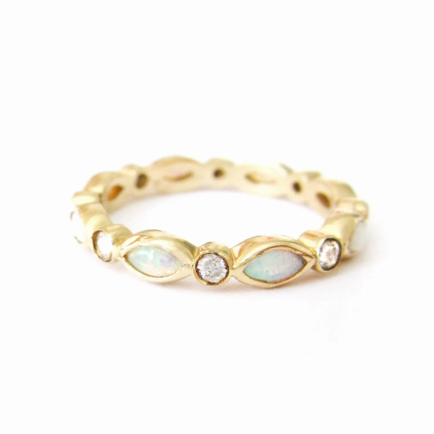 Opal Eternity Ring