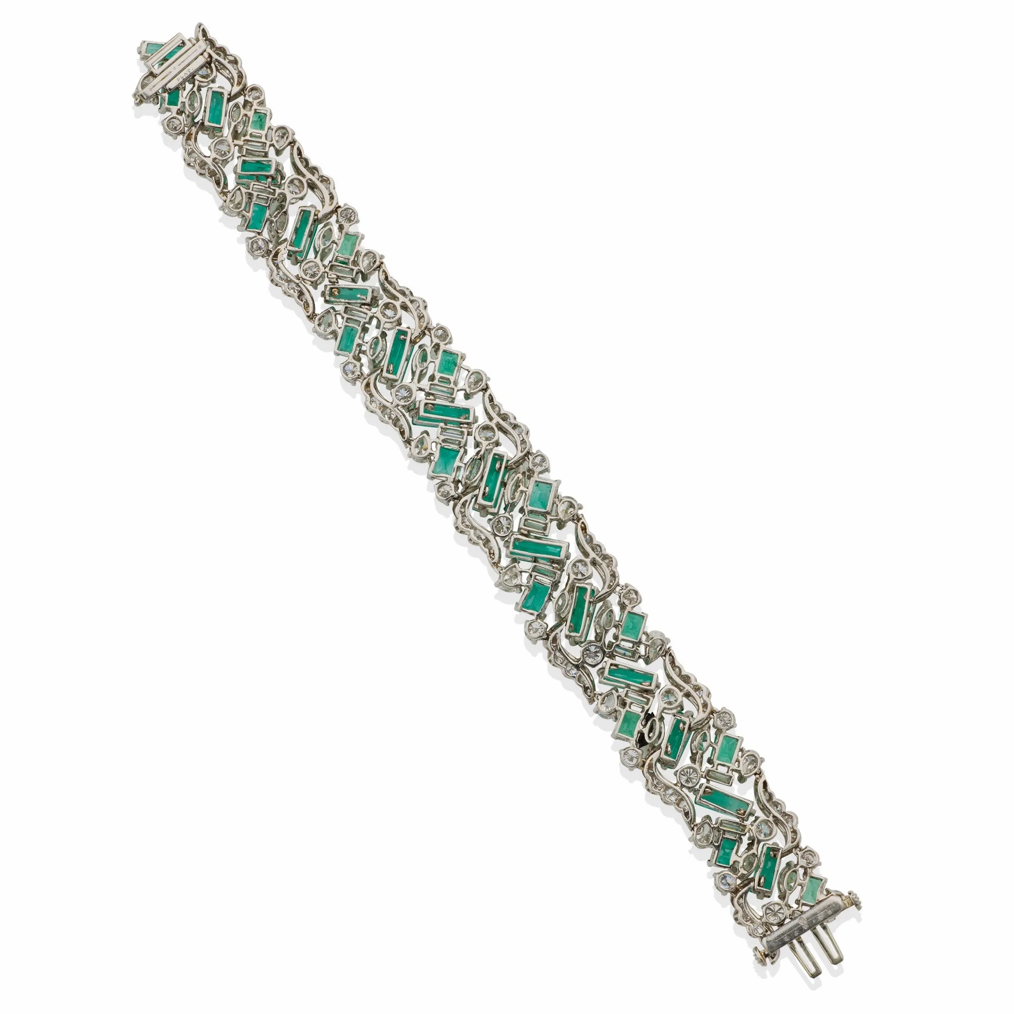Oscar Heyman Emerald and Diamond Bracelet