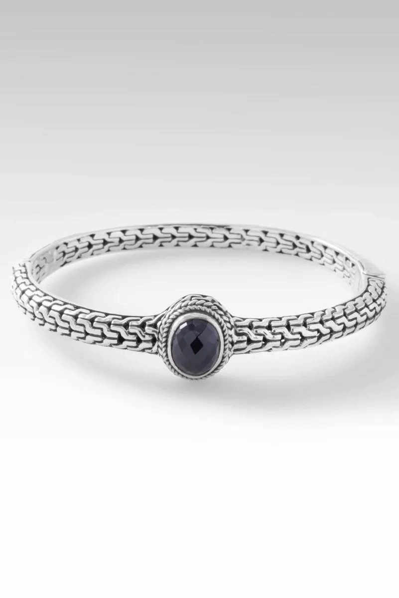 Palisade Bangle? in Black Spinel
