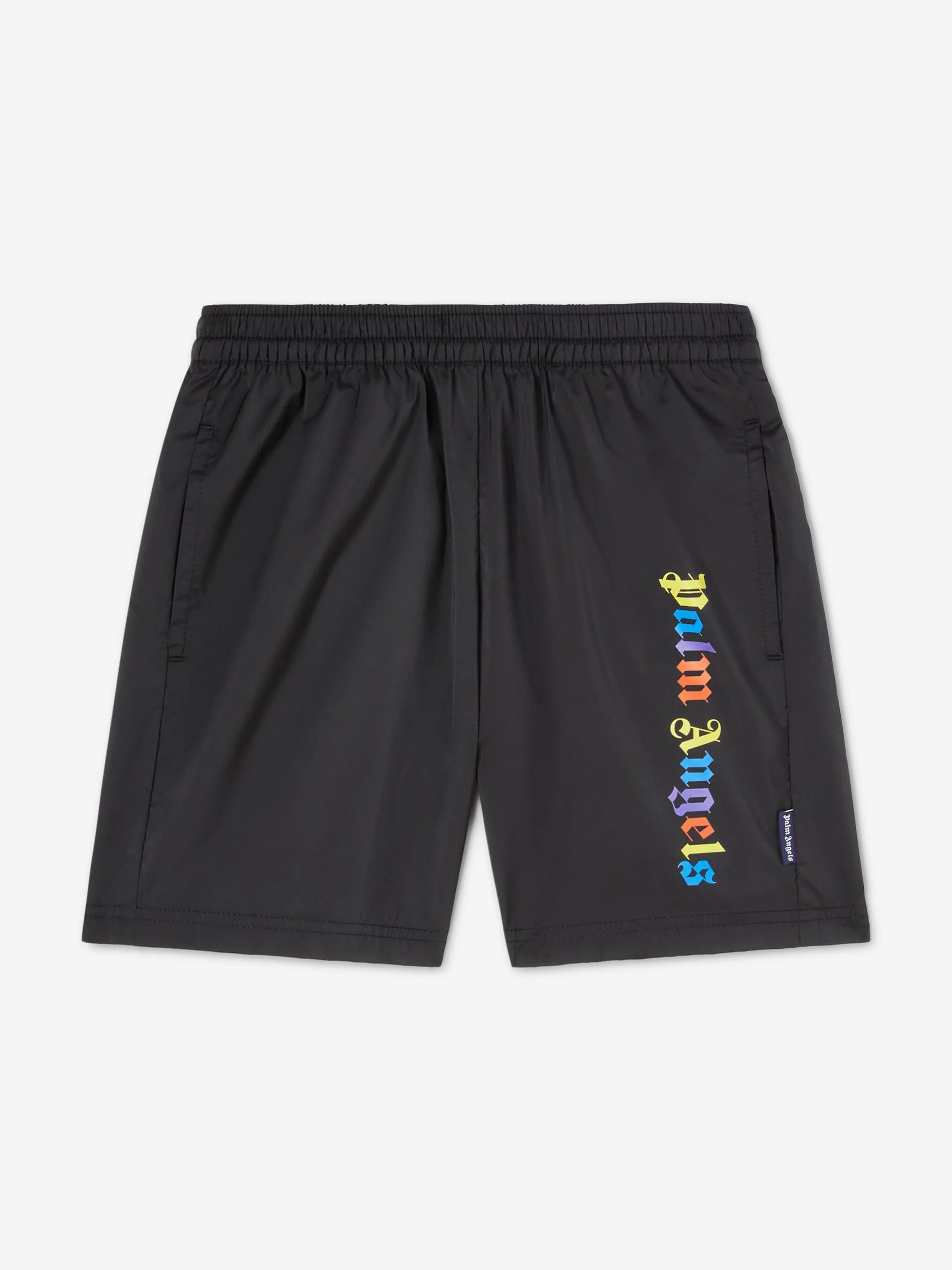 Palm Angels Jungen Overlogo Badeshorts in Schwarz