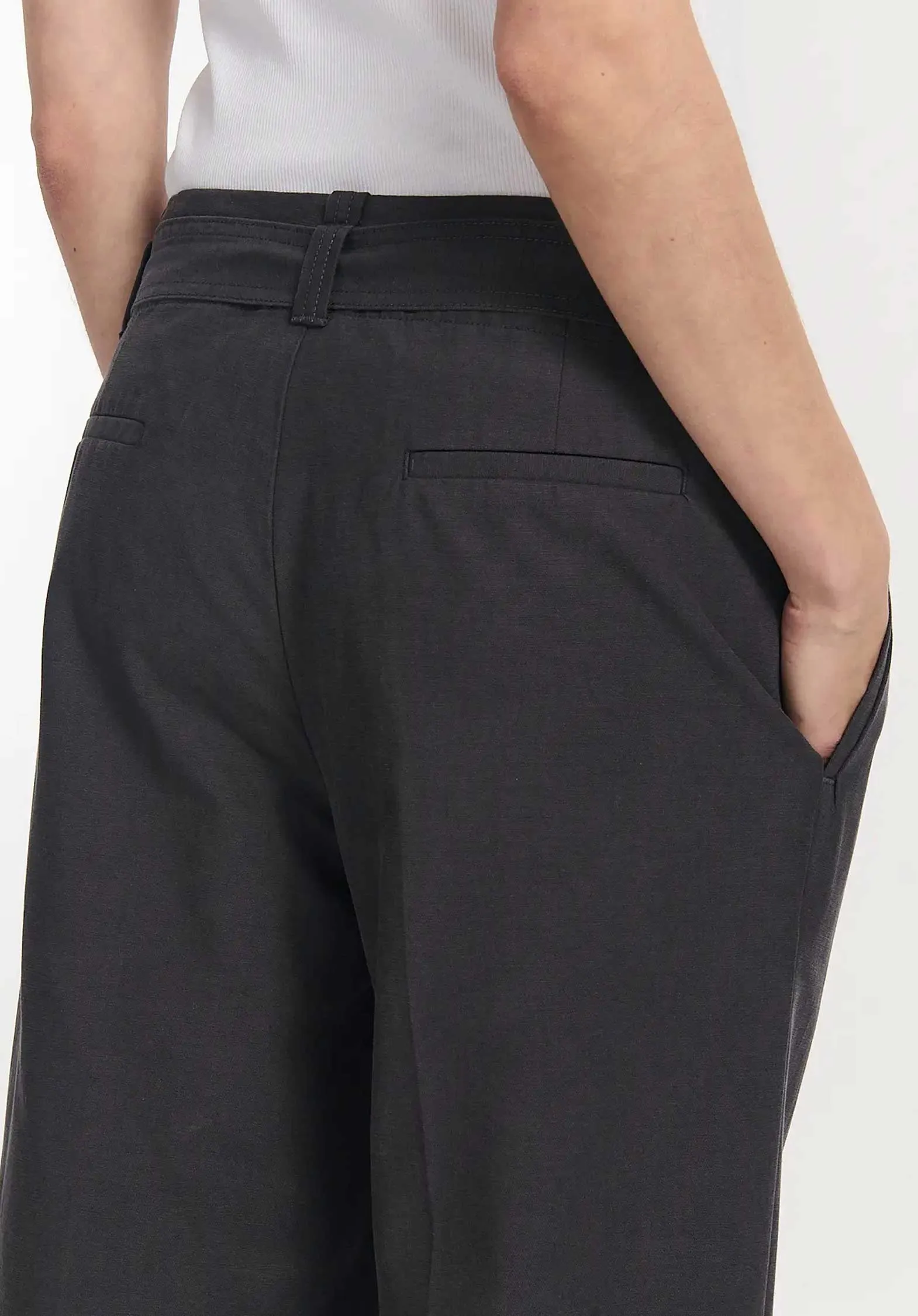 Hose Po1406-251 Pony Canvas Carbone