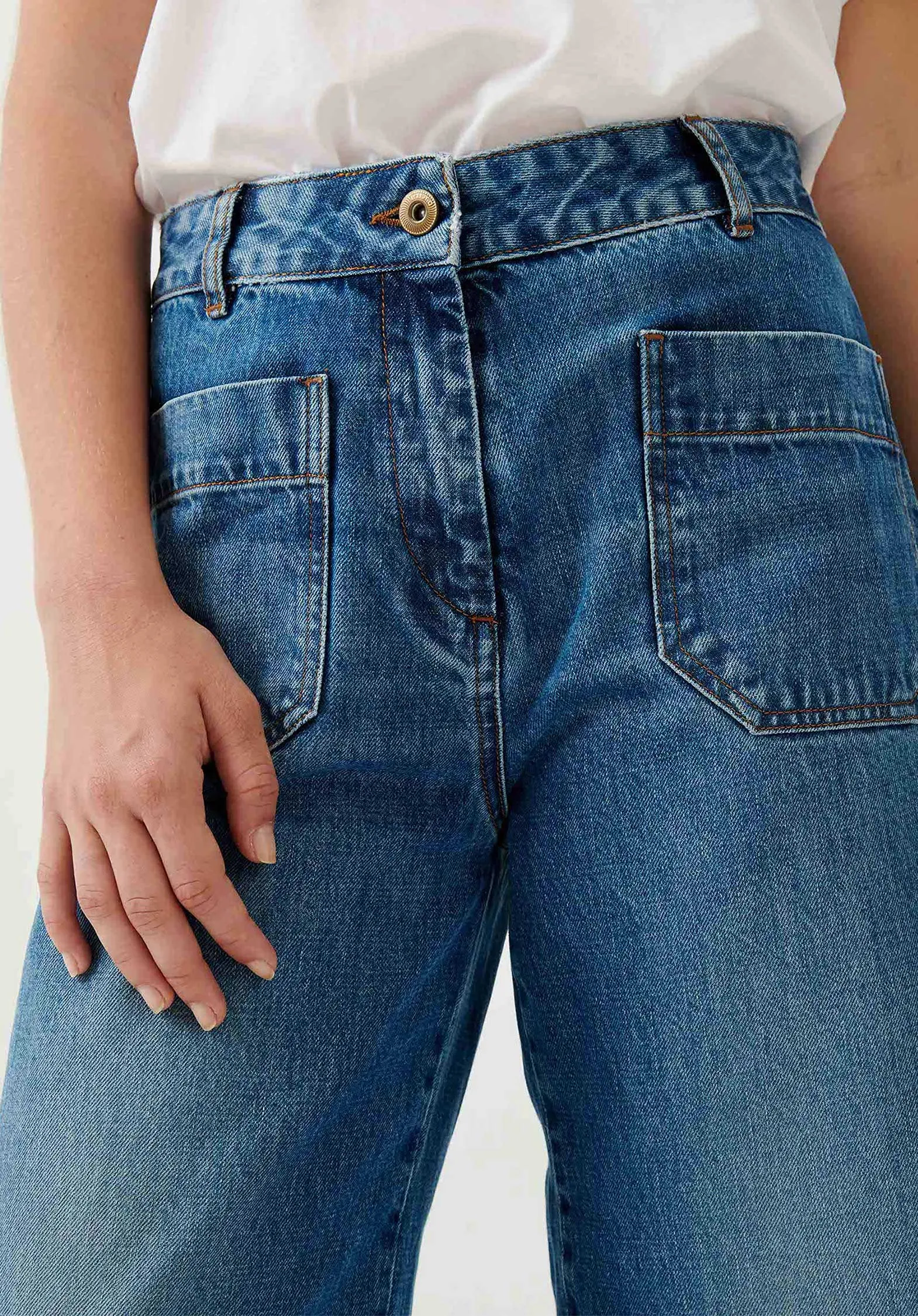 Hose Seakey Vintage-Blau