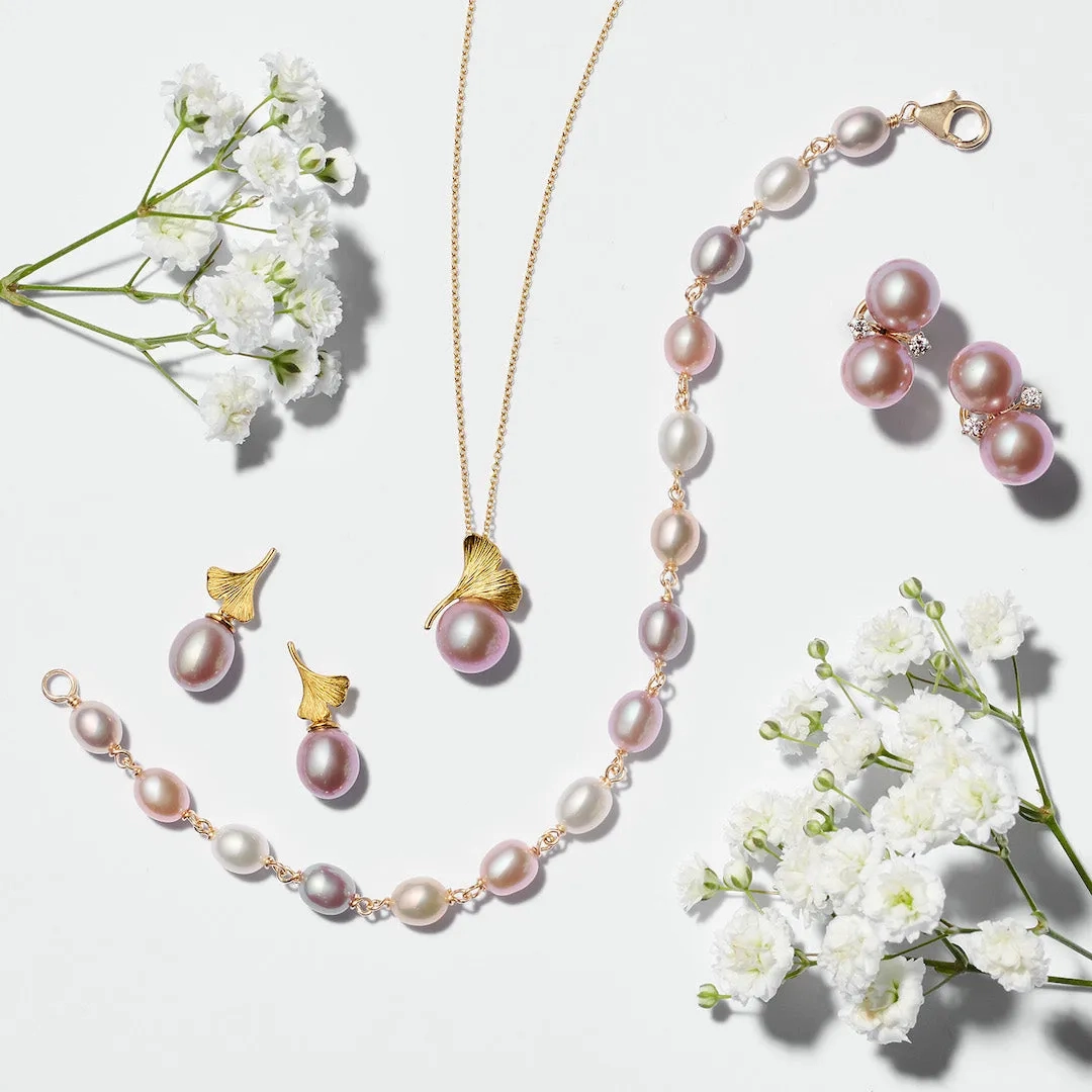 Pastel Pearl &amp; Gold Bracelet