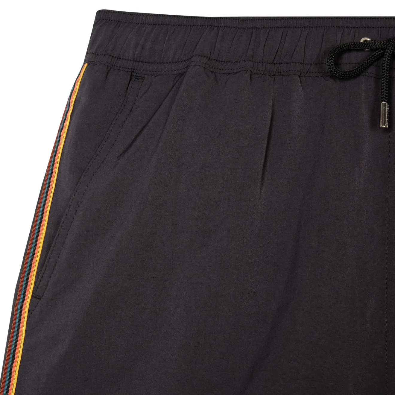 Paul Smith Badeshorts mit Künstlerstreifen-Detail in Schwarz