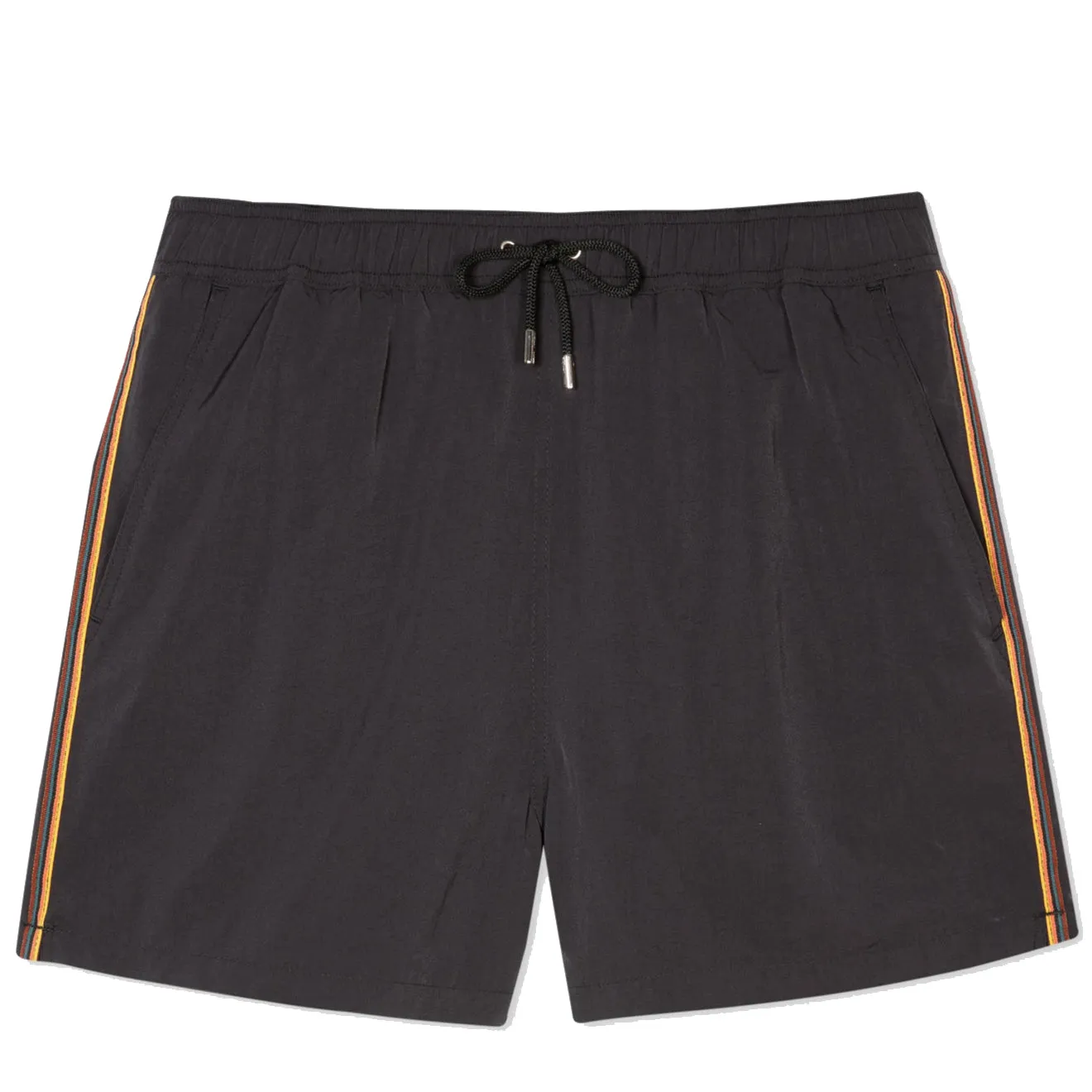 Paul Smith Badeshorts mit Künstlerstreifen-Detail in Schwarz