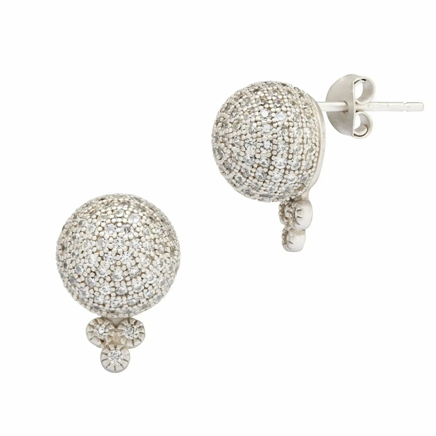 Pav?? Ball Stud Earrings