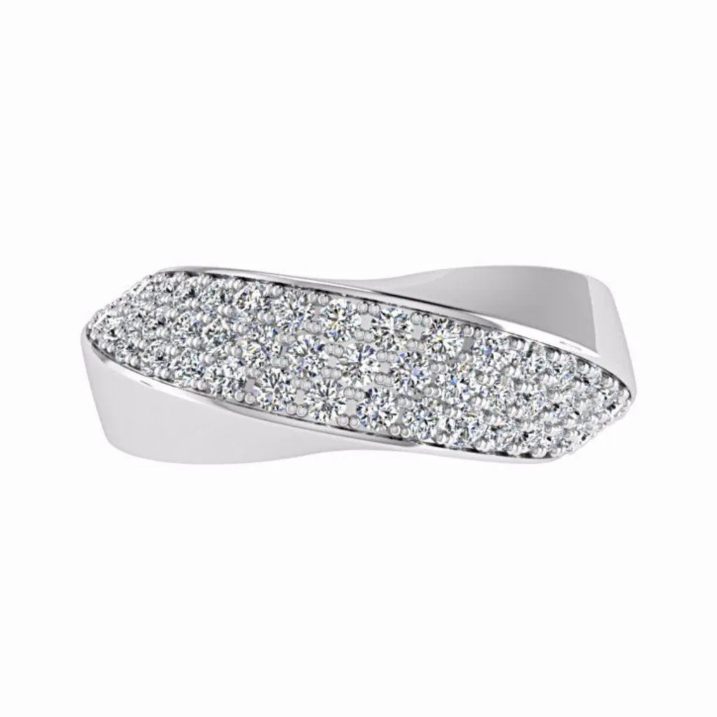 Pave Diamond Ring 14K Gold
