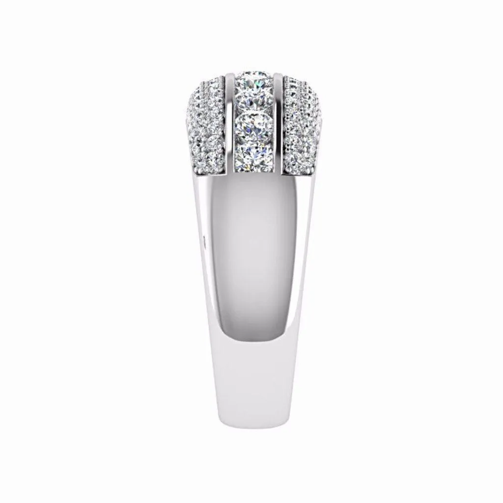 Pave Diamond Ring 18K Gold