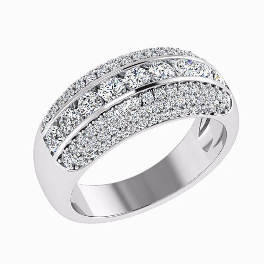 Pave Diamond Ring 18K Gold