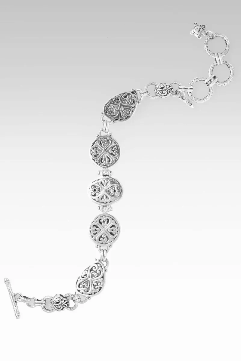 Peace in His Presence Bracelet? in Zero Saturn? Mystic Quartz, Peach Mother of Pearl &amp; Yellow Mother of Pearl