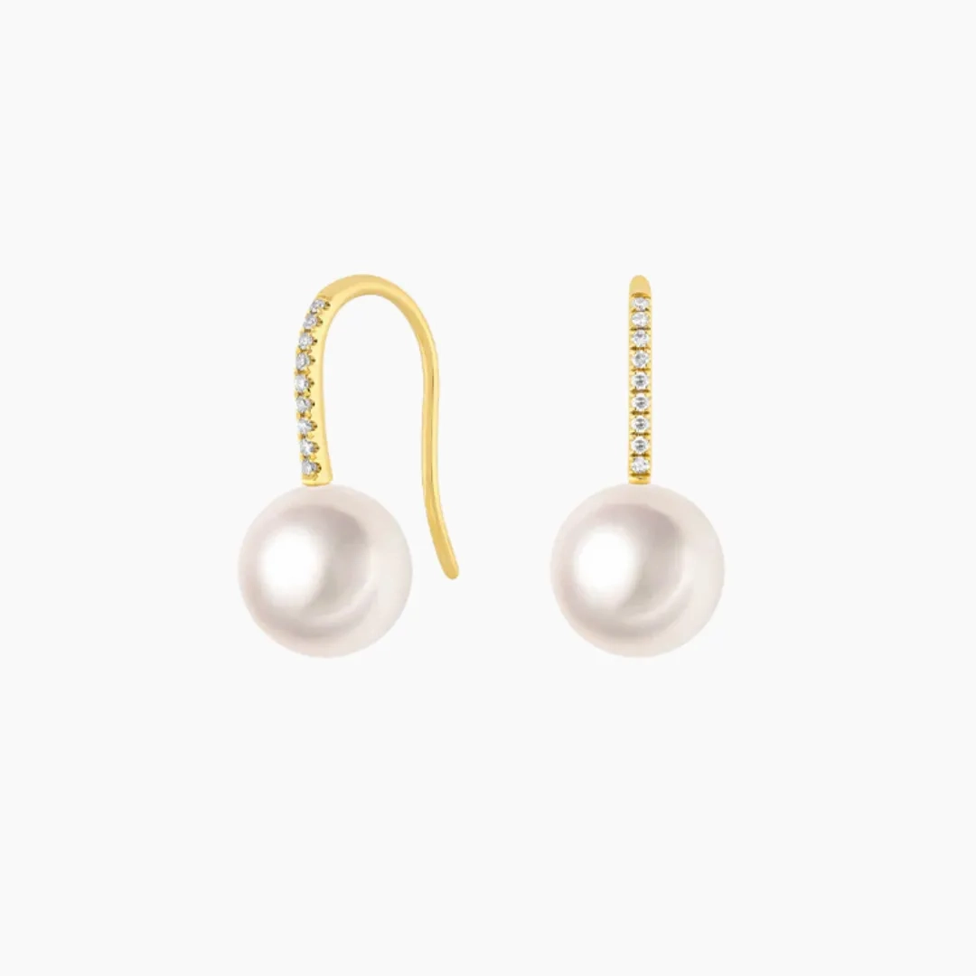 Pearl Ball Drop Earrings