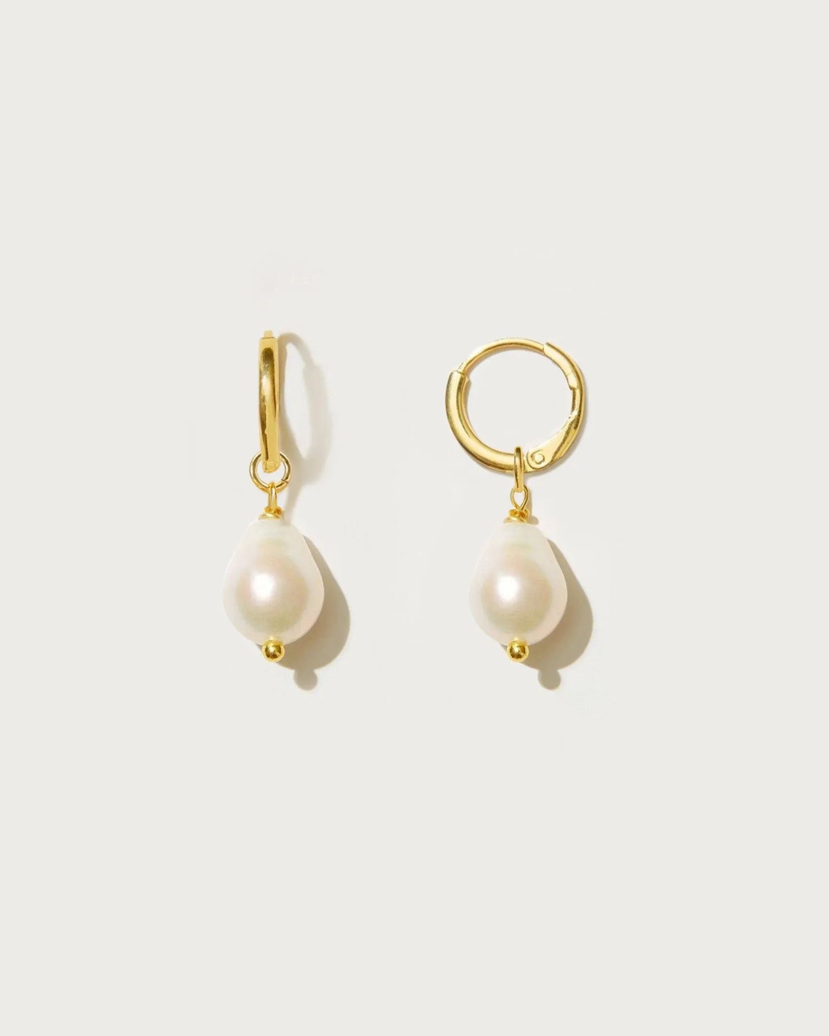 Pearl Hoop Earrings
