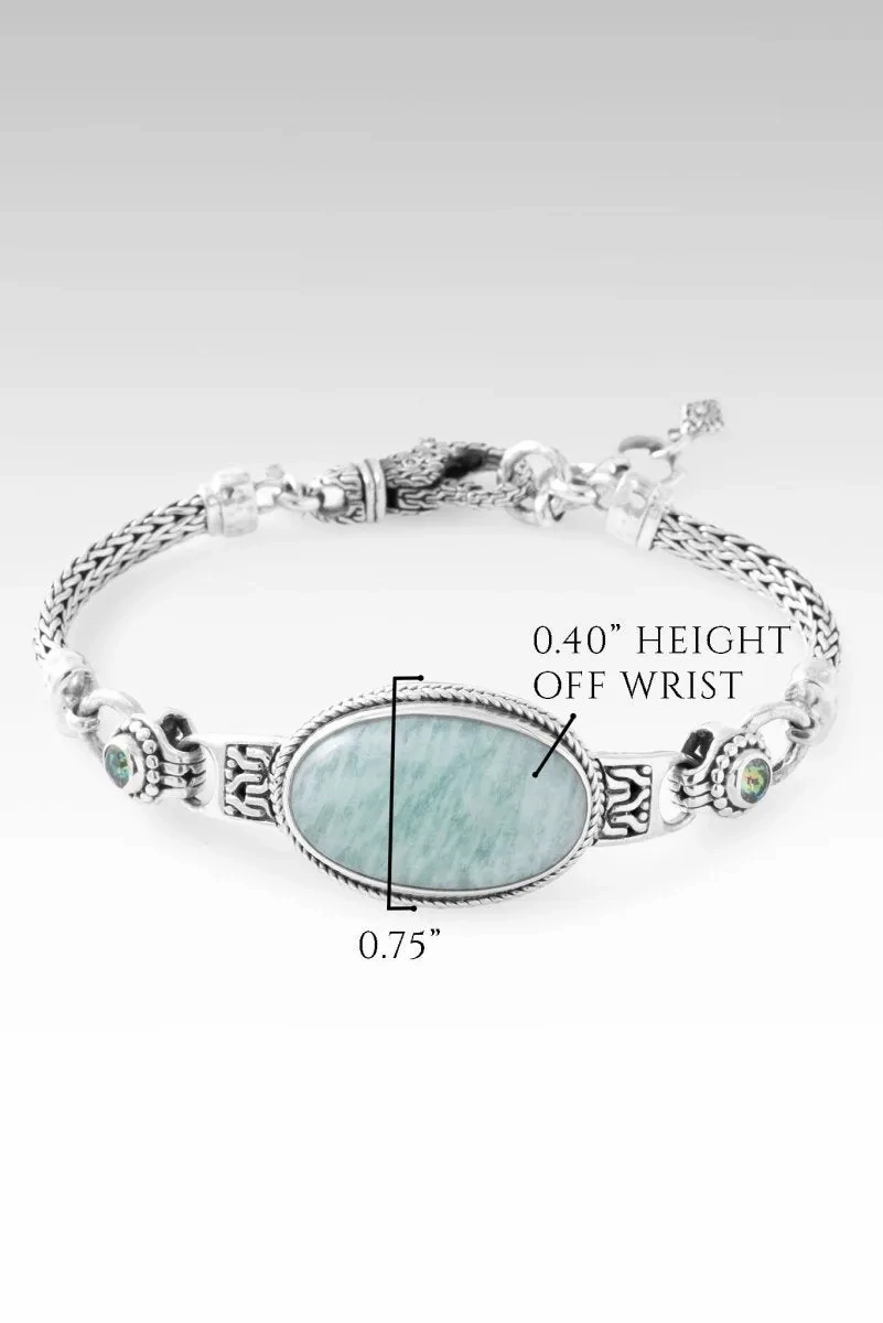 Persist and Prevail Bracelet? in Mint Amazonite &amp; Bali Crush? Mystic Topaz