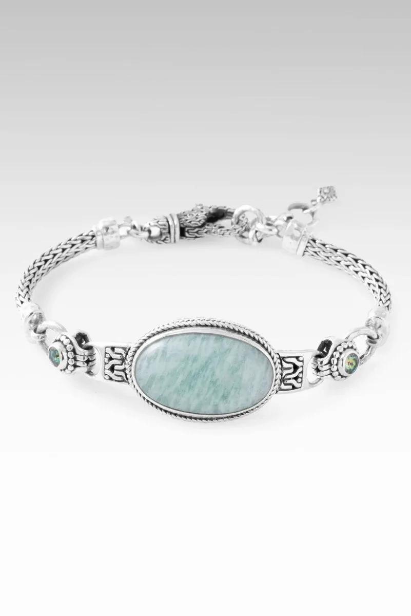 Persist and Prevail Bracelet? in Mint Amazonite &amp; Bali Crush? Mystic Topaz