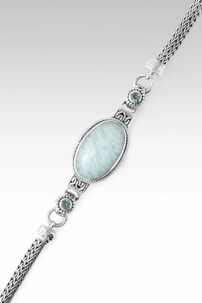 Persist and Prevail Bracelet? in Mint Amazonite &amp; Bali Crush? Mystic Topaz