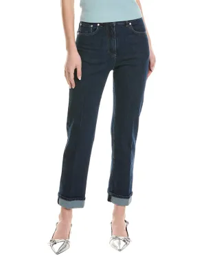 Peserico Dunkelblaue Gerade Jeans