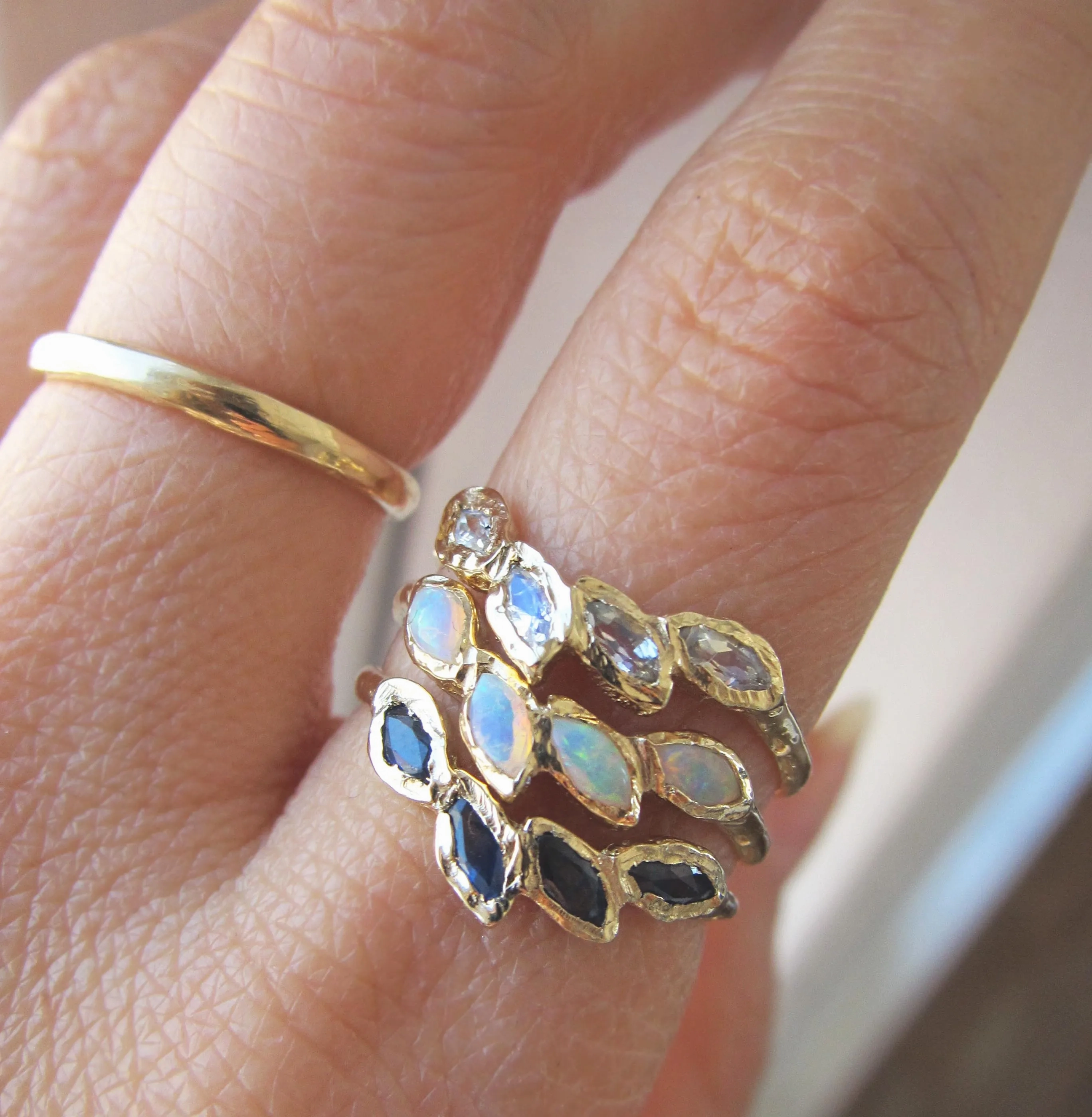 Petal Sapphire Ring