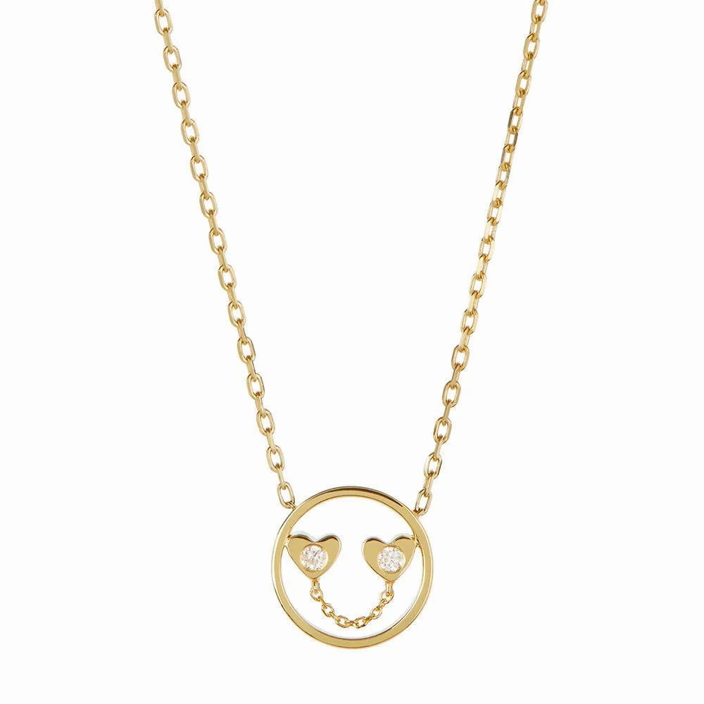 PETIT Jen 14K Gold Necklace w. Diamond