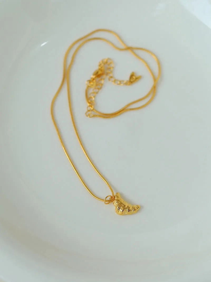 Petite Croissant Pendant Necklace