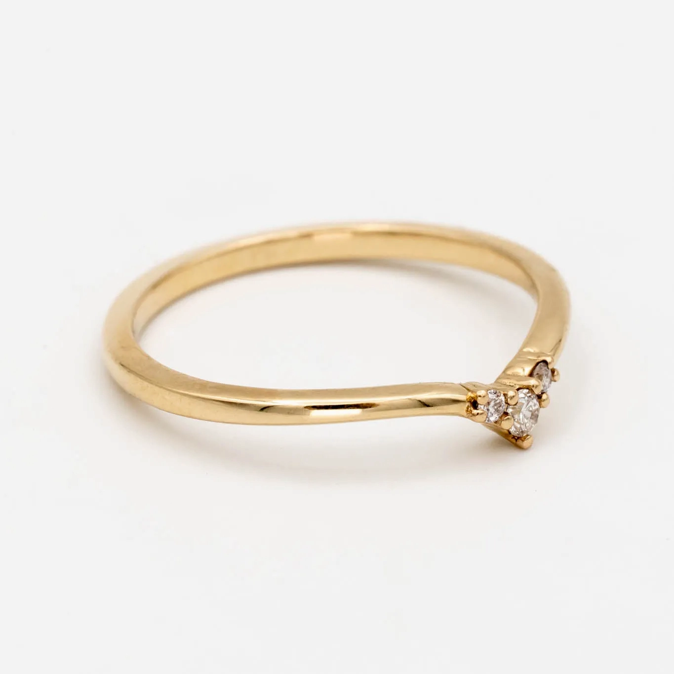 Petite Diamond Chevron Band