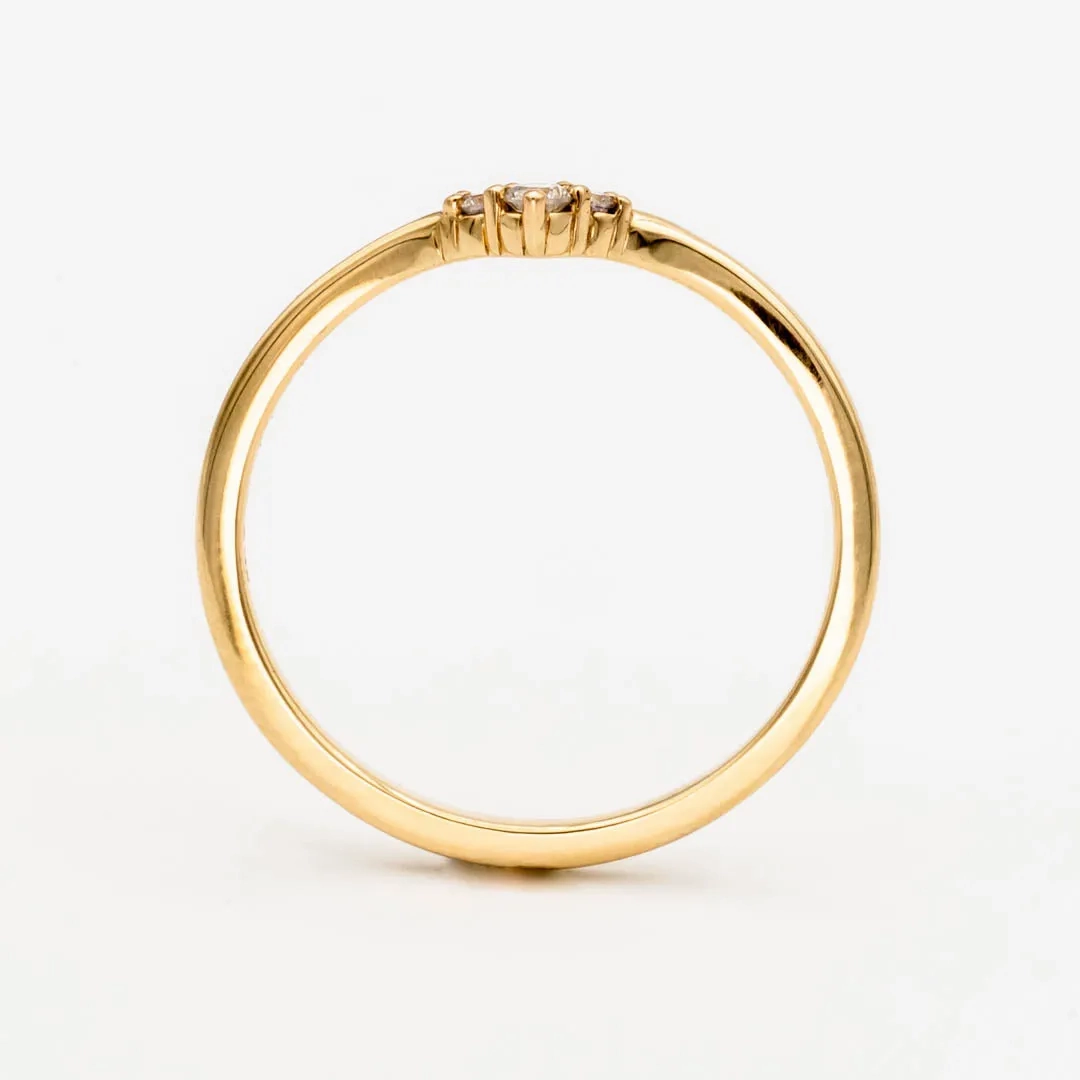 Petite Diamond Chevron Band