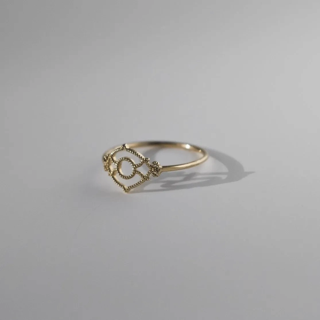 Petite Lace Deco Ring - III