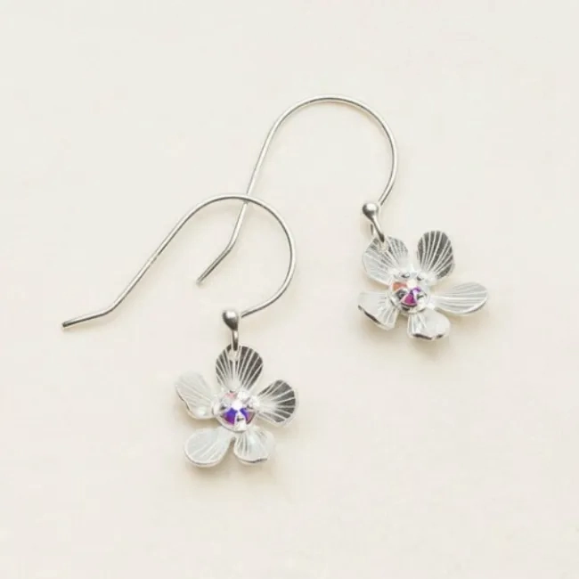 Petite Plumeria Drop Earrings