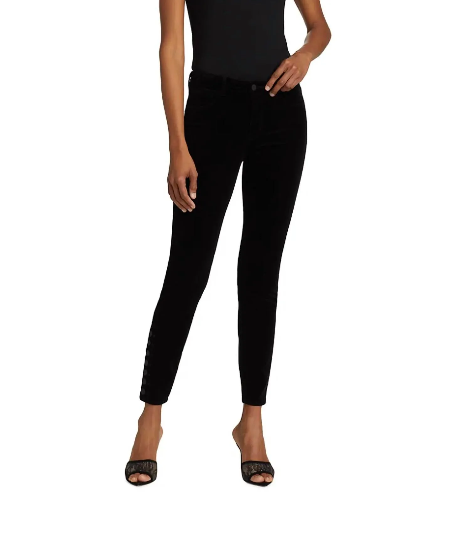 Piper Samtjeans In Schwarz
