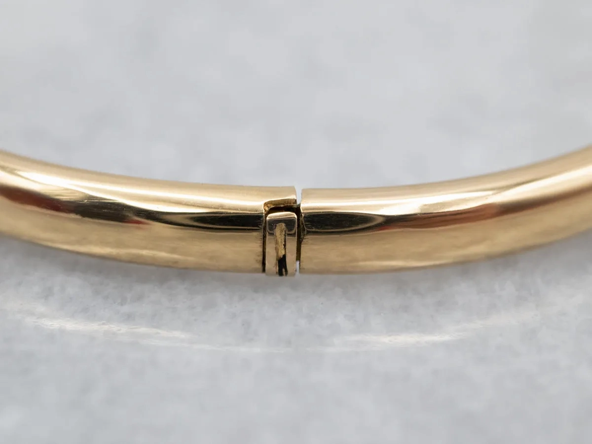 Plain 18-Karat Gold Bangle Bracelet