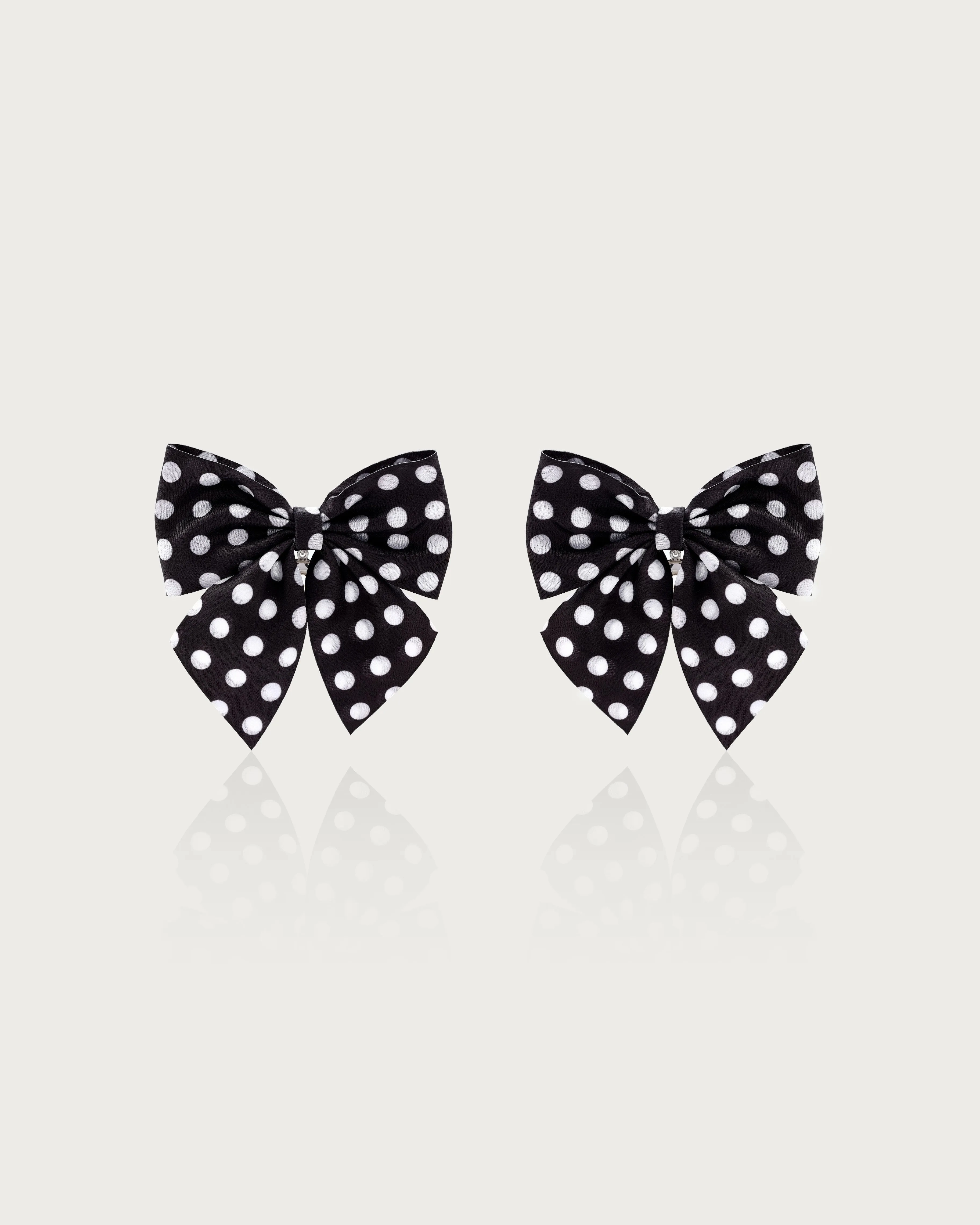 Polka Dot Bow Earrings