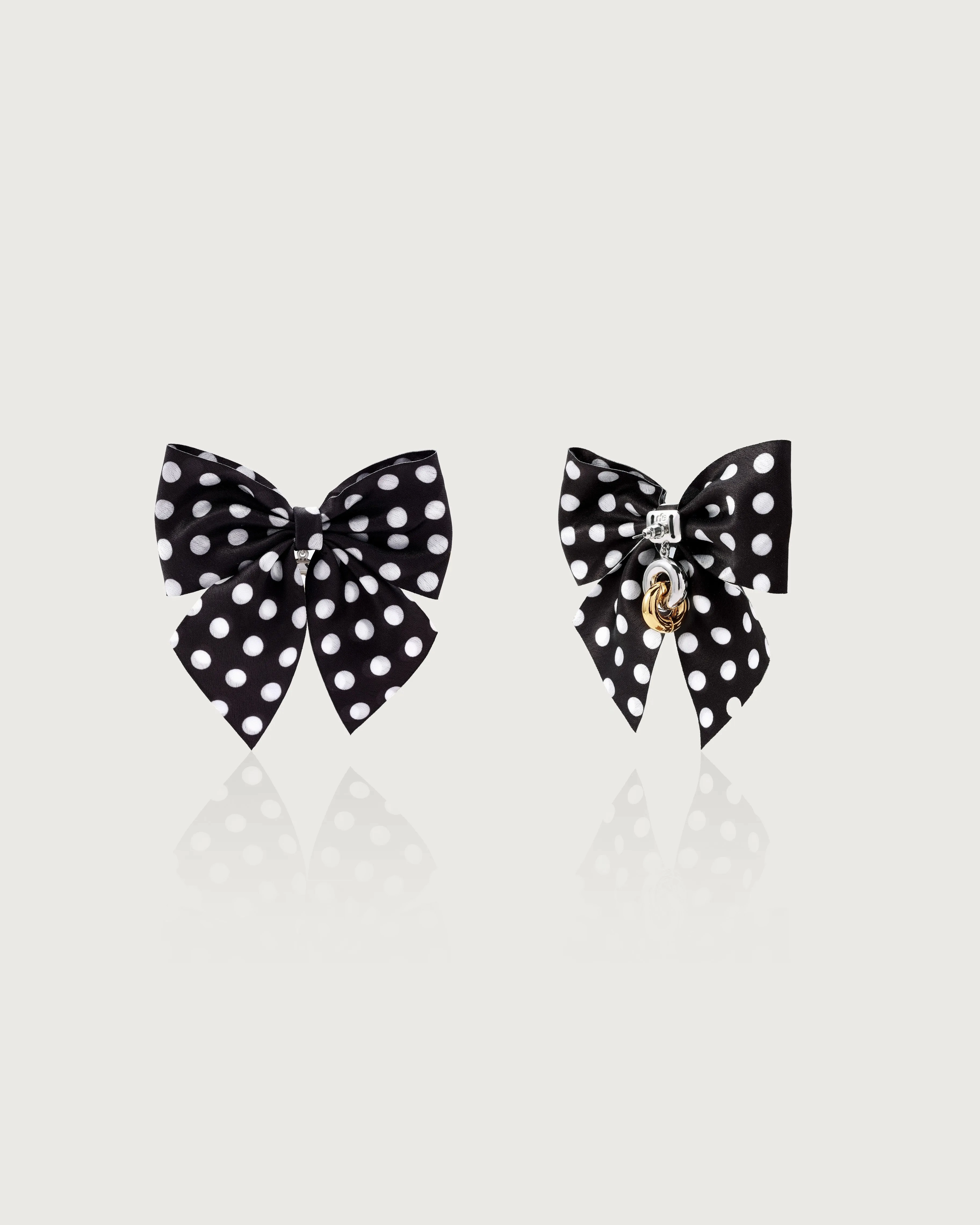 Polka Dot Bow Earrings