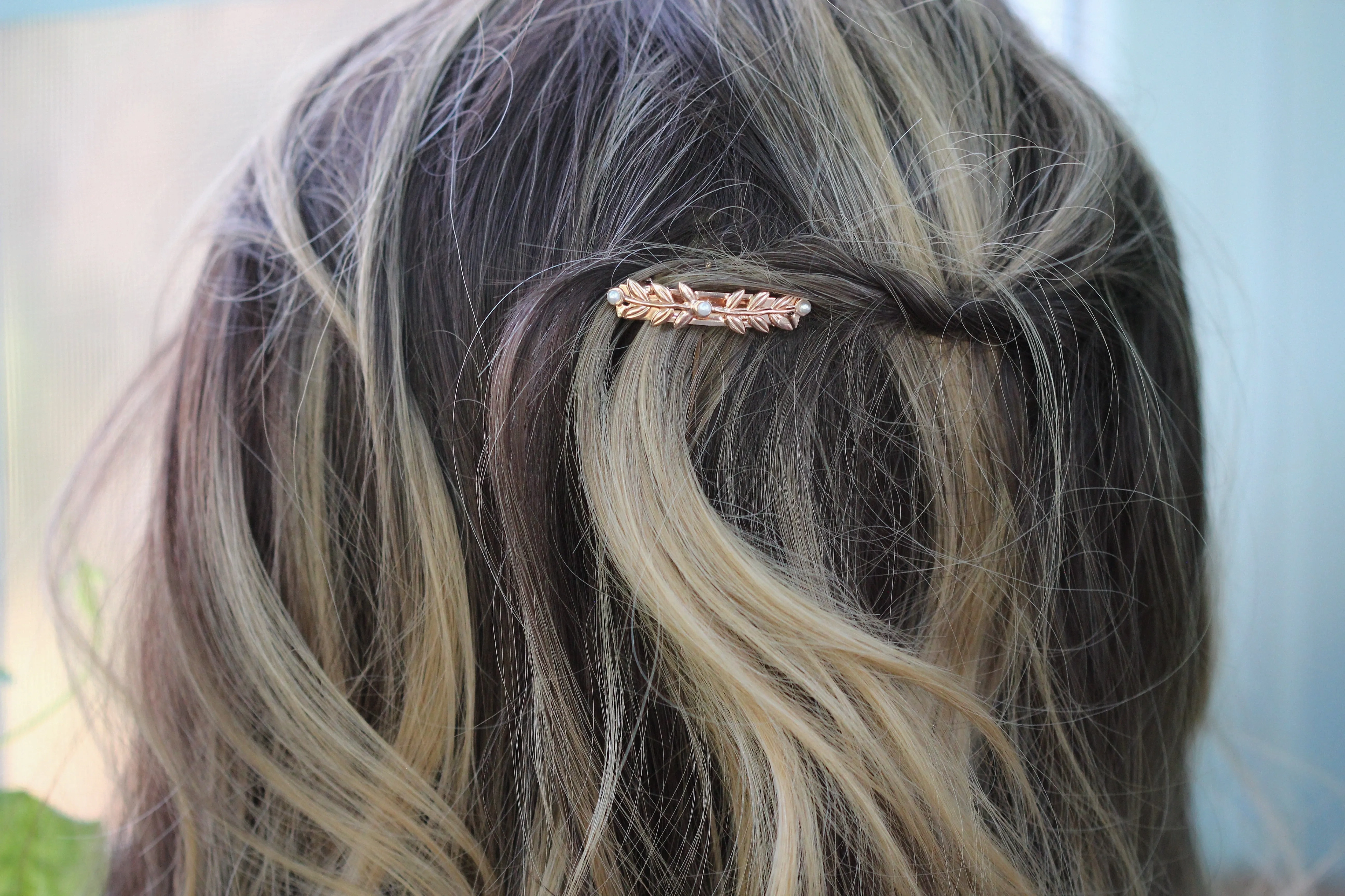 Preorder * Dainty Stems &amp; Leaves Barrette
