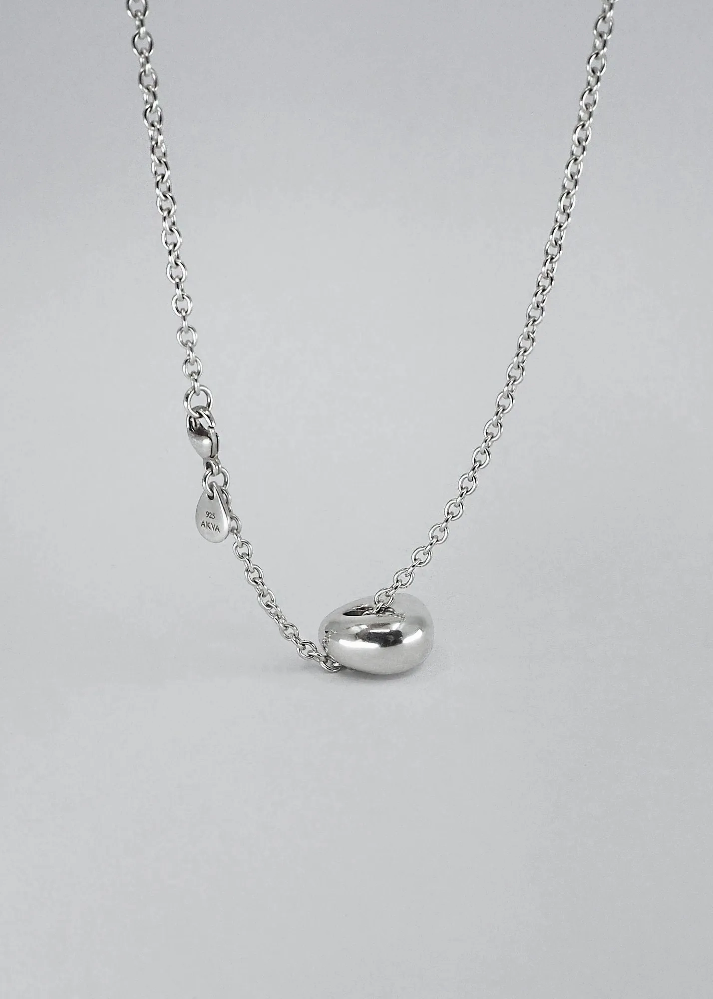 Puka Drop Silver Necklace