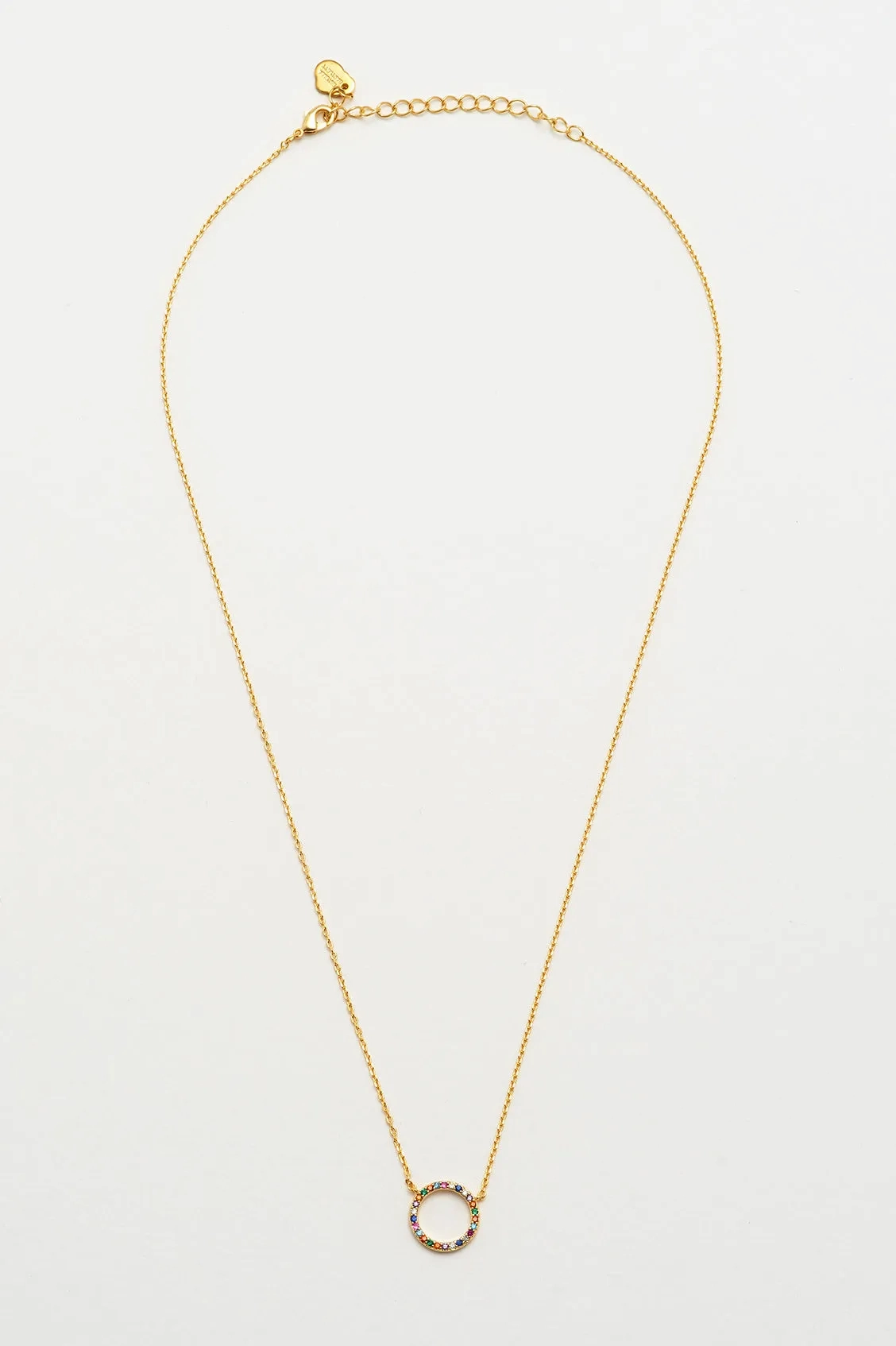 Rainbow Circle Necklace