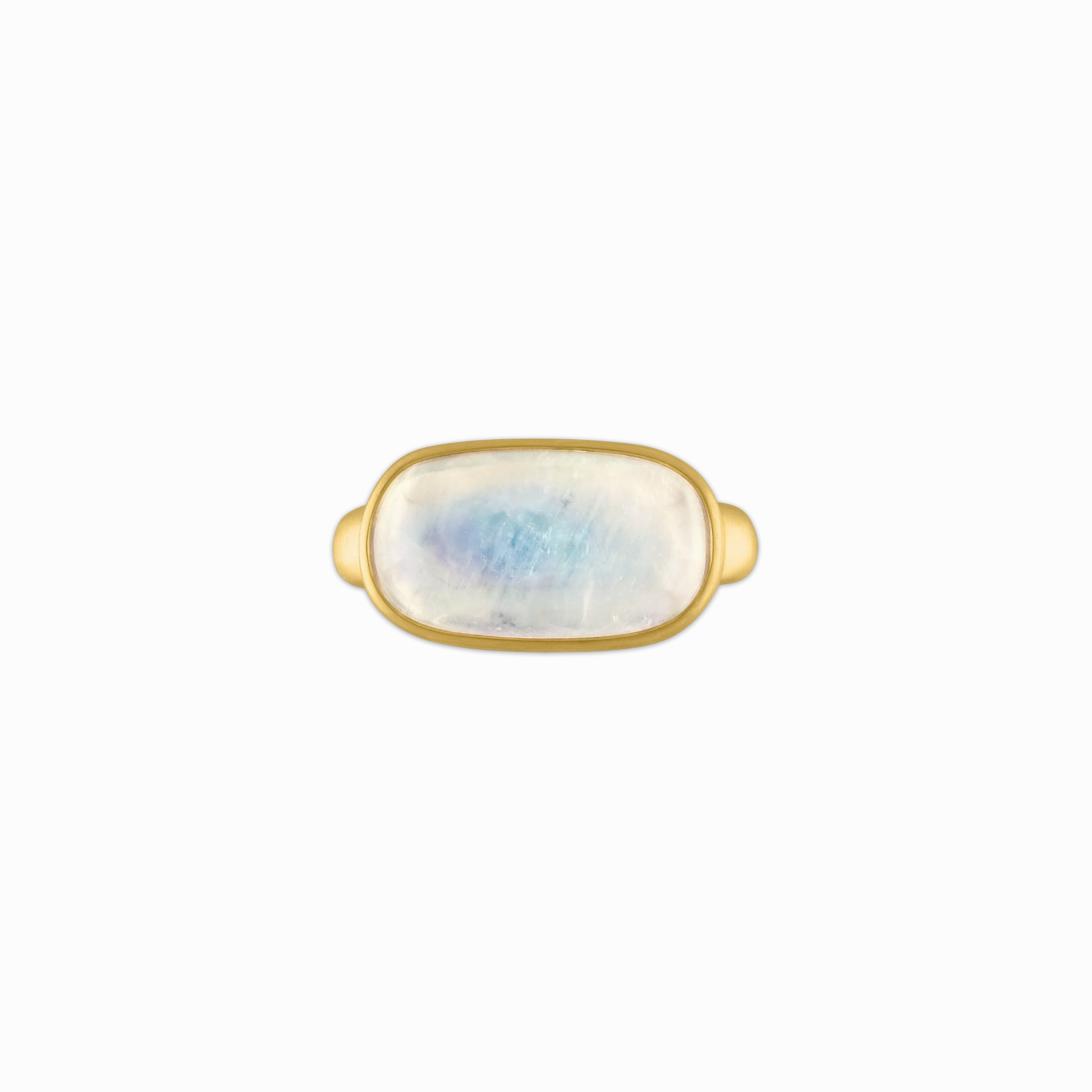 Rainbow Moonstone Tegula Ring
