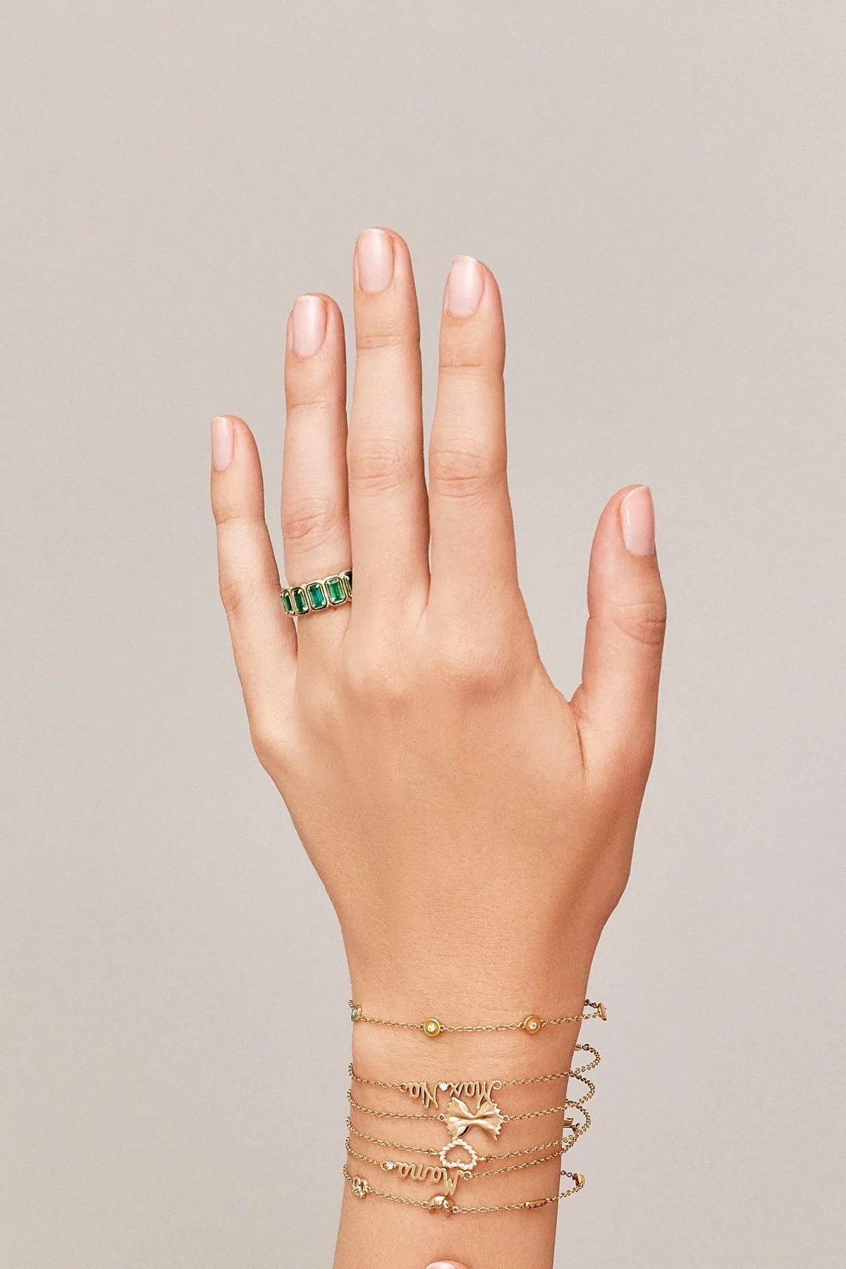 Rectangular Cocktail Eternity Band