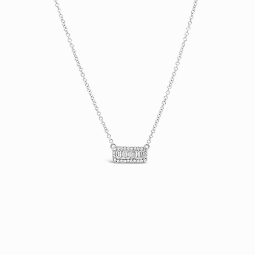 Rectangular Diamond Pendant