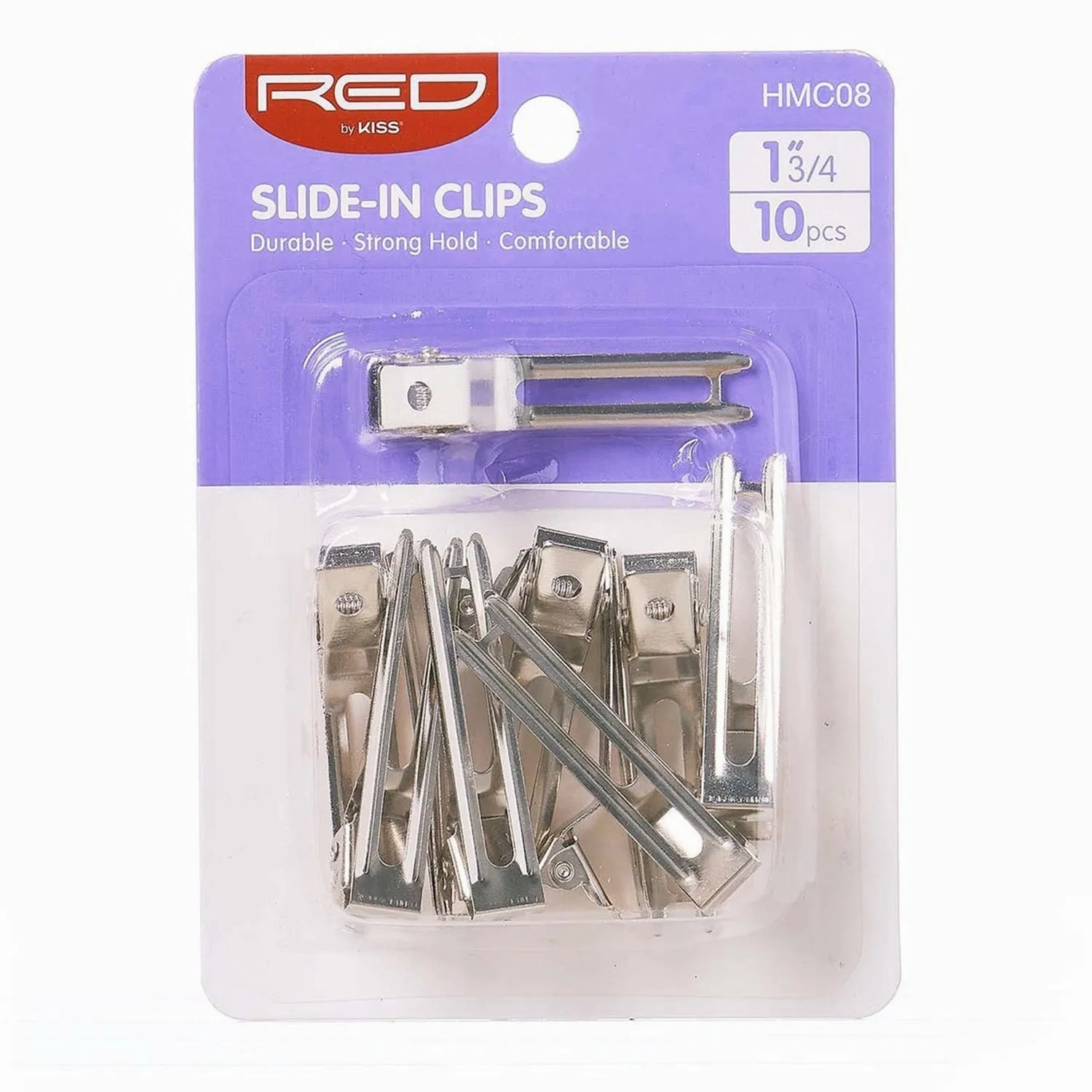 Red by Kiss Slide-In Clips 1 3/4&quot;